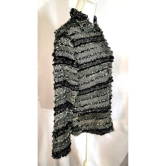 Life Style Strip Rough Edge Jacket - Size L - Picture 4 of 9